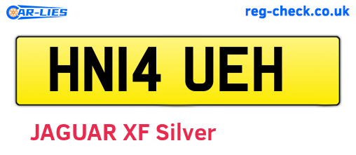 HN14UEH are the vehicle registration plates.