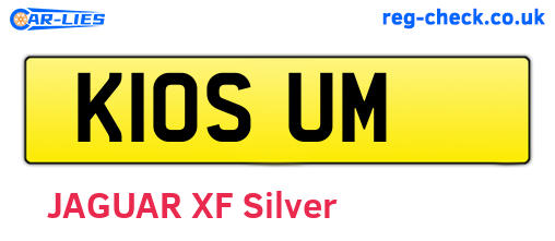 K10SUM are the vehicle registration plates.