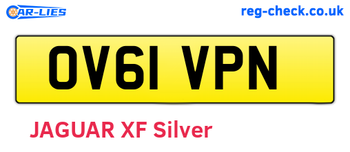 OV61VPN are the vehicle registration plates.