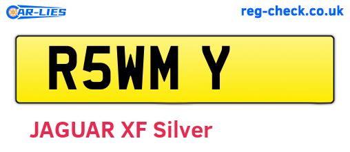 R5WMY are the vehicle registration plates.