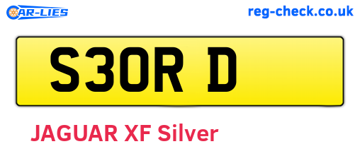 S3ORD are the vehicle registration plates.