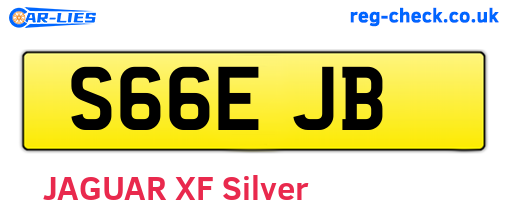 S66EJB are the vehicle registration plates.