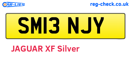 SM13NJY are the vehicle registration plates.