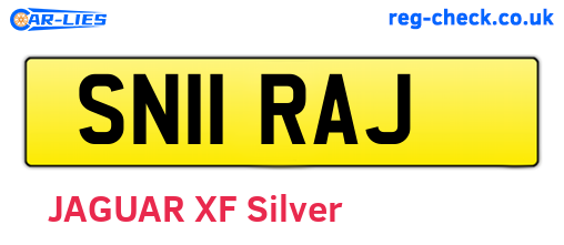 SN11RAJ are the vehicle registration plates.