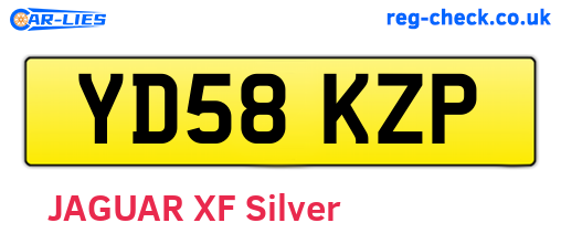 YD58KZP are the vehicle registration plates.