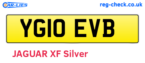 YG10EVB are the vehicle registration plates.