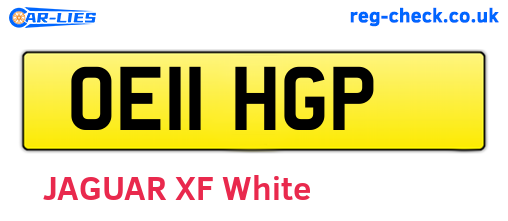 OE11HGP are the vehicle registration plates.