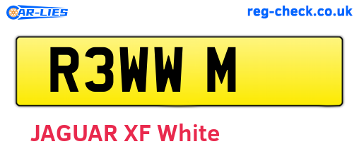 R3WWM are the vehicle registration plates.