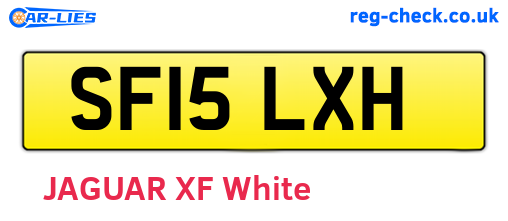 SF15LXH are the vehicle registration plates.
