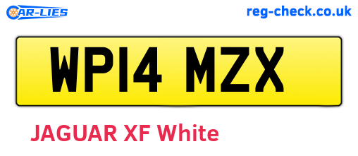 WP14MZX are the vehicle registration plates.