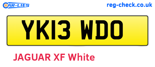 YK13WDO are the vehicle registration plates.