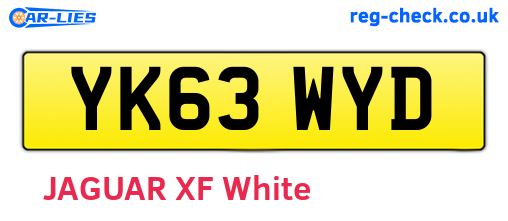 YK63WYD are the vehicle registration plates.
