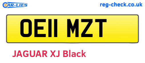 OE11MZT are the vehicle registration plates.