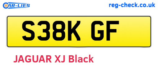 S38KGF are the vehicle registration plates.