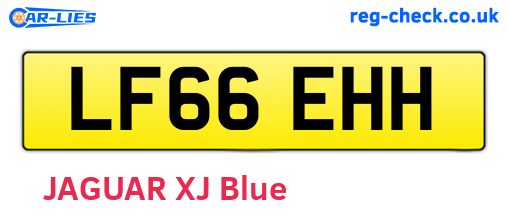 LF66EHH are the vehicle registration plates.