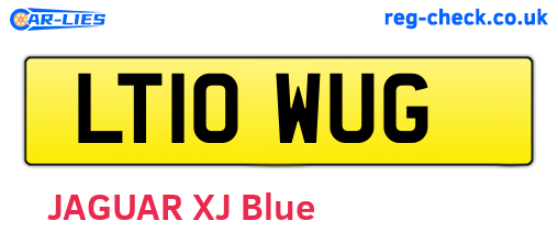 LT10WUG are the vehicle registration plates.