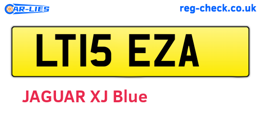 LT15EZA are the vehicle registration plates.