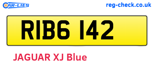 RIB6142 are the vehicle registration plates.