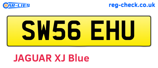 SW56EHU are the vehicle registration plates.