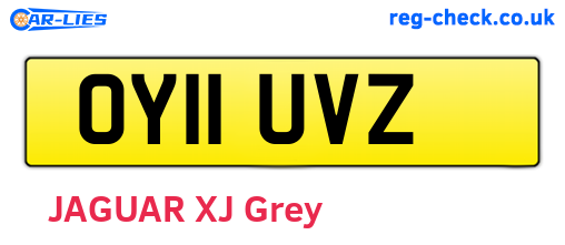 OY11UVZ are the vehicle registration plates.