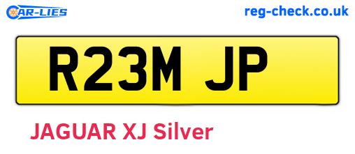 R23MJP are the vehicle registration plates.