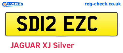 SD12EZC are the vehicle registration plates.