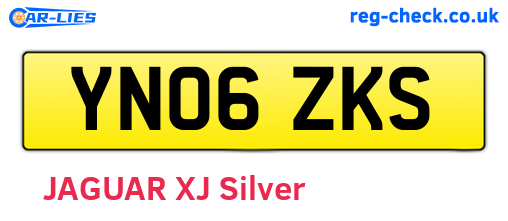 YN06ZKS are the vehicle registration plates.