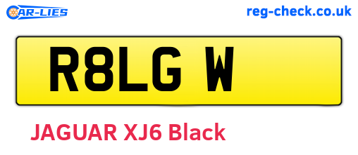 R8LGW are the vehicle registration plates.