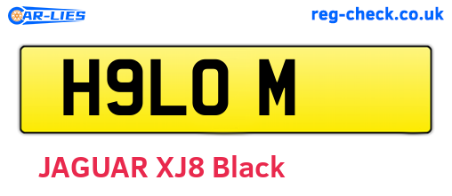 H9LOM are the vehicle registration plates.