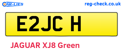 E2JCH are the vehicle registration plates.