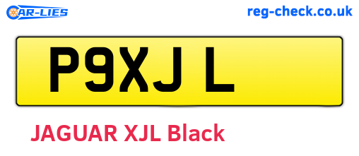 P9XJL are the vehicle registration plates.