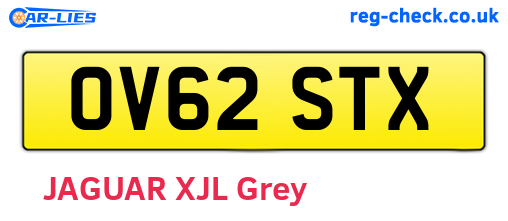 OV62STX are the vehicle registration plates.