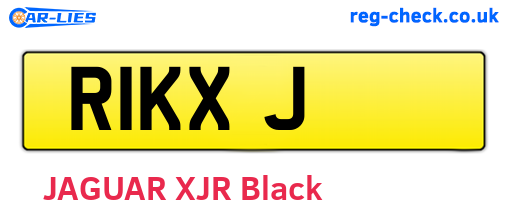 R1KXJ are the vehicle registration plates.