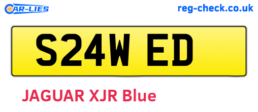 S24WED are the vehicle registration plates.