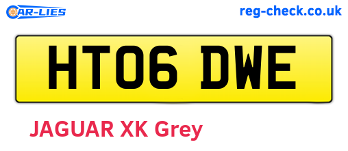 HT06DWE are the vehicle registration plates.