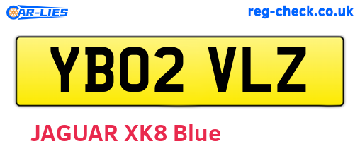 YB02VLZ are the vehicle registration plates.
