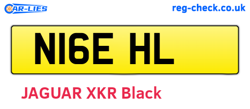 N16EHL are the vehicle registration plates.