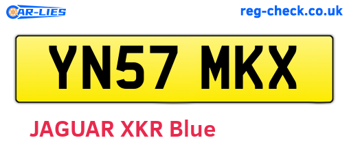 YN57MKX are the vehicle registration plates.