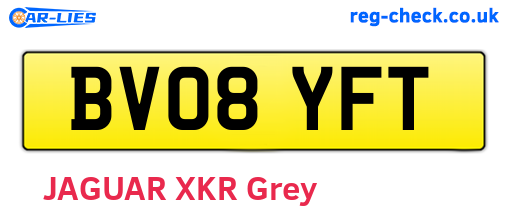 BV08YFT are the vehicle registration plates.