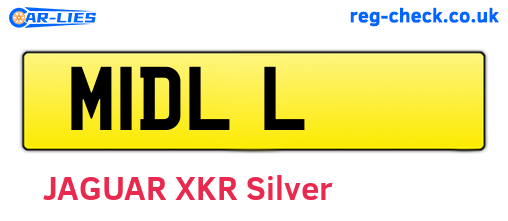 M1DLL are the vehicle registration plates.