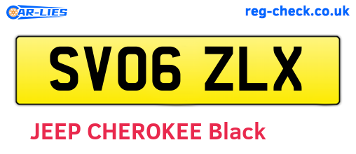 SV06ZLX are the vehicle registration plates.
