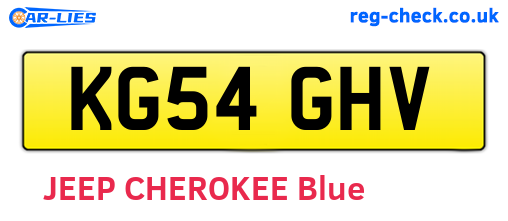 KG54GHV are the vehicle registration plates.