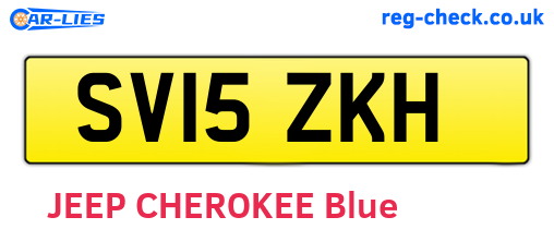 SV15ZKH are the vehicle registration plates.