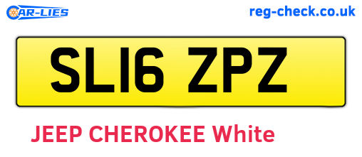 SL16ZPZ are the vehicle registration plates.