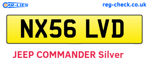 NX56LVD are the vehicle registration plates.