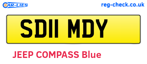 SD11MDY are the vehicle registration plates.