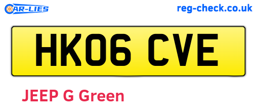 HK06CVE are the vehicle registration plates.