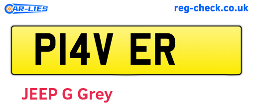 P14VER are the vehicle registration plates.