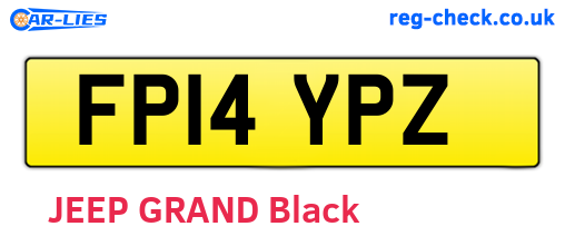 FP14YPZ are the vehicle registration plates.