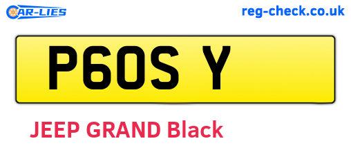 P6OSY are the vehicle registration plates.